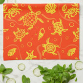 カメパターン キッチンタオル (折り畳み)