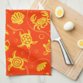 カメパターン キッチンタオル (四つ折り)