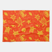 カメパターン キッチンタオル (横)