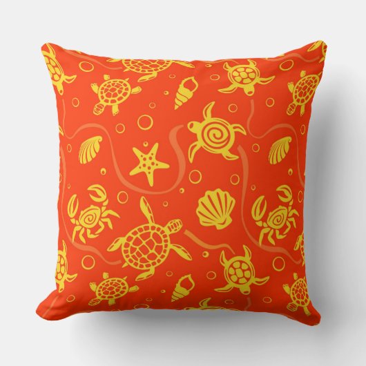 カメパターン クッション (正面)