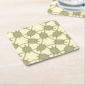 カメパターン スクエアペーパーコースター (アングル)