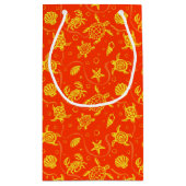 カメパターン スモールペーパーバッグ (裏面)