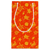 カメパターン スモールペーパーバッグ (正面)