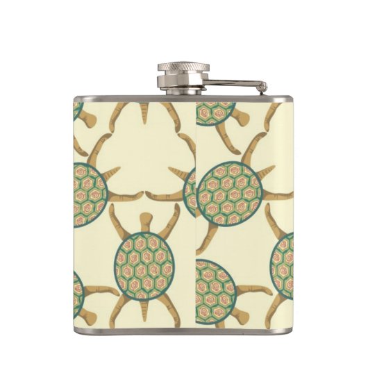 カメパターン フラスク (裏面)