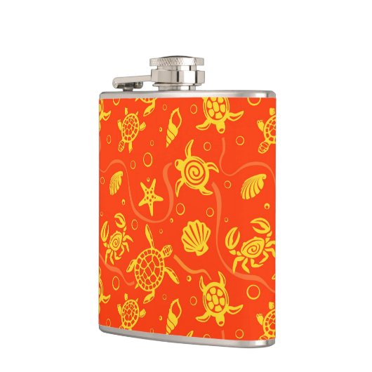 カメパターン フラスク (左)