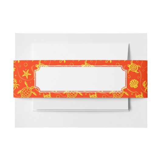 カメパターン 招待状ベリーバンド (正面例)