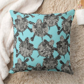 カメパーティー水色 クッション (ブランケット)