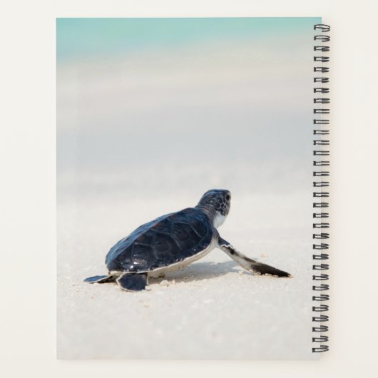 カメビーチの旅パーソナライズされた名 |自然 プランナー手帳 (裏面)