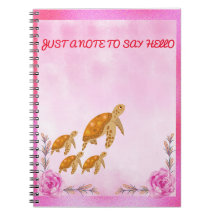 カメファミリー ピンク 水彩画 バックトゥスクール 女子