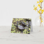 カメフレンドシップグリーティングカード カード (黄色い花)