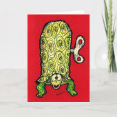 カメユーモアのある誕生日カード カード (正面)