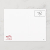 カメラおもしろいバレンタインはがき(赤) シーズンポストカード (裏面)