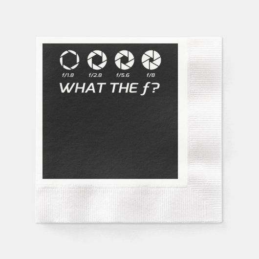 カメラおもしろいマストップン写真家のための写真 縁ありカクテルナプキン (正面)