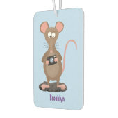 カメラおもしろいマンガイラストレーション付きネズミ カーエアーフレッシュナー (左)