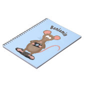 カメラおもしろいマンガイラストレーション付きネズミ ノートブック (左側)