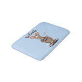 カメラおもしろいマンガイラストレーション付きネズミ バスマット (アングル)