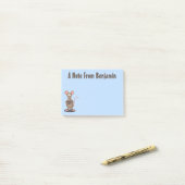 カメラおもしろいマンガイラストレーション付きネズミ ポストイット (デスク上)