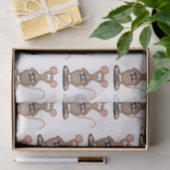 カメラおもしろいマンガイラストレーション付きネズミ 薄葉紙 (ギフト)