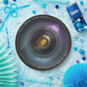 カメラおもしろいレンズ丸 ペーパープレート (パーティー)