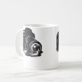 カメラが溶ける写真家 写真 コーヒーマグカップ (正面左)