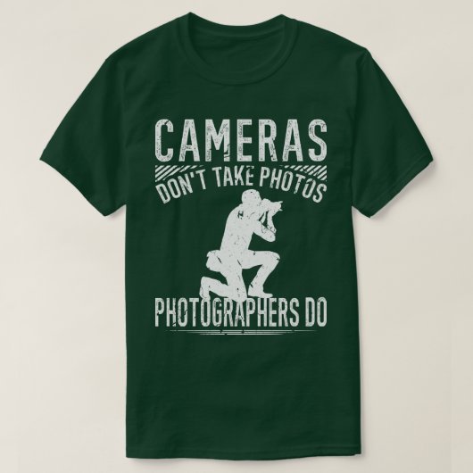 カメラで撮影しない写真家 Tシャツ (デザイン正面)