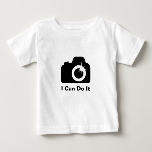カメラで撮影できる ベビーTシャツ (正面)