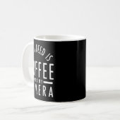 カメラとコーヒー - おもしろい写真の引用写真 コーヒーマグカップ (正面左)