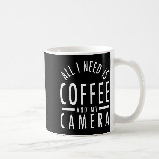 カメラとコーヒー - おもしろい写真の引用写真 コーヒーマグカップ (右)