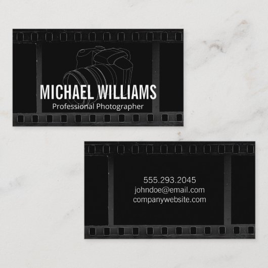 カメラとフィルム 名刺 (正面/裏面)