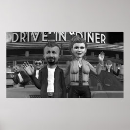 カメラに波 – 小さなポスター ポスター