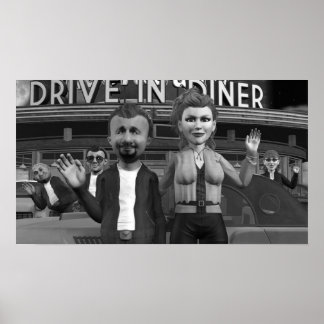 カメラに波 – 小さなポスター ポスター