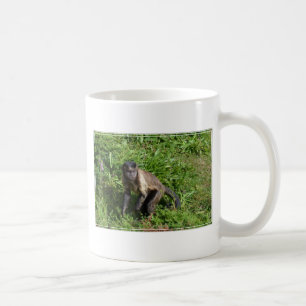カメラのために襲っているCapuchin猿 コーヒーマグカップ