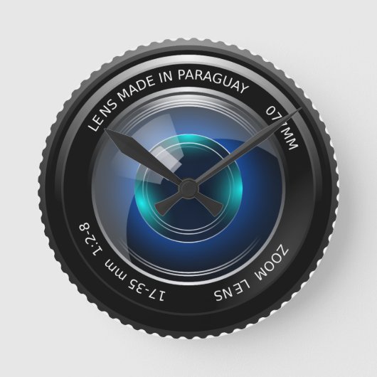 カメラのイメージラウンドウォールクロック ラウンド壁時計 (正面)