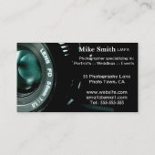 カメラのカメラマンの倍のサイドビジネスカード 名刺 (裏面)