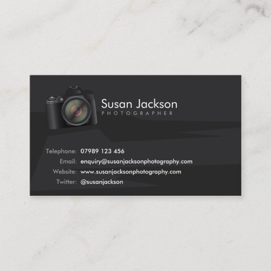 カメラのカメラマンの名刺 名刺 (正面)