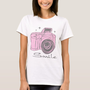 カメラのスマイル Tシャツ
