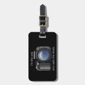 カメラのバッグのラベル ラゲッジタグ (正面縦)