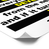 カメラのポスターのようなおもしろい生活 ポスター (角)