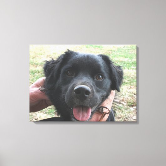 カメラのポーズをスモークポーズ キャンバスプリント (正面)