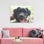 カメラのポーズをスモークポーズ キャンバスプリント (インサイチュ (リビング))