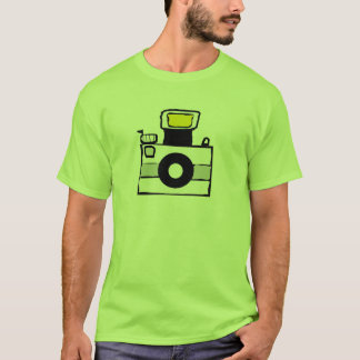 カメラのロゴのTシャツ Tシャツ