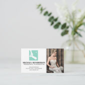 カメラのロゴを保持する |モデル結婚インのドレス 名刺 (スタンド正面)