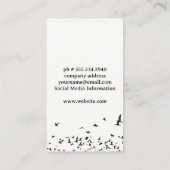 カメラの保持 | 空の鳥 名刺 (裏面)