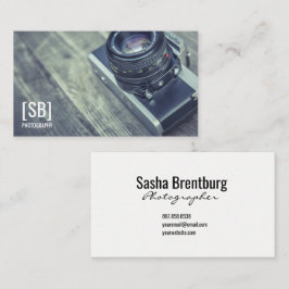 カメラの写真の名刺 名刺
