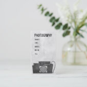 カメラの写真撮影の名刺 名刺 (スタンド正面)
