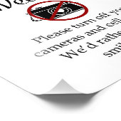 カメラの取り外し式の電源を切結婚る フォトプリント            (角)