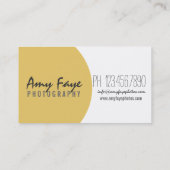 カメラの名刺|の写真撮影 名刺 (裏面)