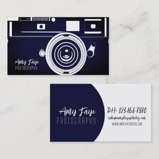 カメラの名刺 |写真 名刺 (正面/裏面)