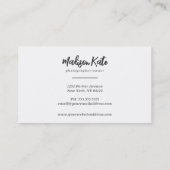 カメラの名刺 |写真 名刺 (裏面)