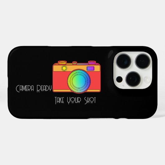 カメラの準備ができて撮影を黒にする Case-Mate iPhoneケース (裏面 (横))